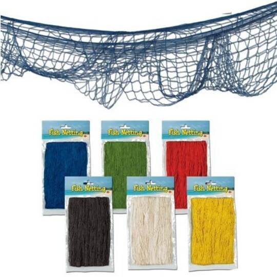 decorative fishing net bulk Sukh Fish Decorations for Party - 1PCS 40 * 80in Net themed parties Decorative Fish Net colors may